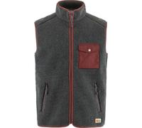 FJALLRAVEN 87073-030-352 Vardag Pile Fleece Vest M Sports vest Hombre Dark Grey-Maroon Tamaño L