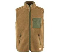 Fjallraven 87073-232-625 Vardag Pile Fleece Vest M Sweatshirt Hombre Buckwheat Brown-Laurel Green Tamaño S