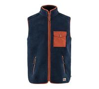 Fjallraven 87073-560-215 Vardag Pile Fleece Vest M Sweatshirt Hombre Navy-Autumn Leaf Tamaño XXL