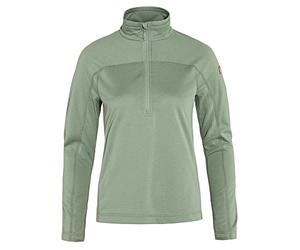 Fjallraven 87141-674 Abisko Lite Fleece Half Zip W/Abisko Lite Fleece Half Zip W Sweatshirt Mujer Misty Green Tamaño L