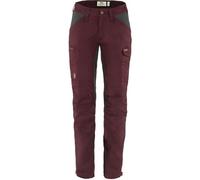 Fjallraven 89829 Kaipak Trousers Curved W Pants Womens Dark Garnet-Dark Grey 34