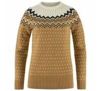 FJALLRAVEN 89941-232-113 Övik Knit Sweater W Sweatshirt Mujer Buckwheat Brown-Chalk White Tamaño S