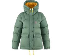 FJALLRAVEN 89995-614-161 Expedition Down Lite Jacket W Jacket Mujer Patina Green-Mustard Yellow Tamaño M