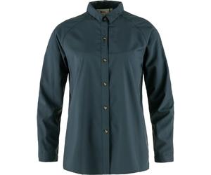 FJALLRAVEN Abisko Hike Shirt W - Mujer - Azul - talla M- modelo 2025