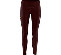 Fjallraven Abisko Trail Tights W Sport Trousers, Mujer, Dark Garnet, XS