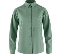 Fjall Raven - Ropa de senderismo mujer - Abisko Trekking Shirt W Patina Green para Mujer - Talla L - Verde Verde L