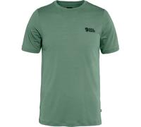 Camiseta de hombre Fjällräven Abisko Wool Logo SS M Talla: L / Color: verde