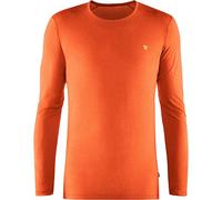 Fjallraven Bergtagen Thinwool LS M Camiseta, Hombre, Hokkaido Orange, XS