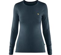Fjallraven Bergtagen Thinwool LS W Camiseta, Mujer, Mountain Blue, 2XS