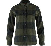 Fjallraven Canada Shirt W Long Sleeved T-Shirt, Mujer, Deep Forest-Dark Grey, XS