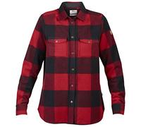 Fjallraven Canada Shirt W Long Sleeved T-Shirt, Mujer, Red, XL