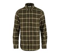 Fjallraven F84132-633-195 Övik Comfort Flannel Shirt M Dark Olive-Sand Stone XL