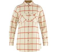 Fjallraven F84134-113-321 Övik Twill Shirt LS W Chalk White-Cabin Red L