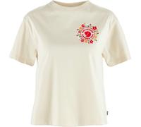 Fjall Raven - Camisetas mujer - Fjällblomster Logo Tee W Chalk White para Mujer - Talla S - Beige Beige S