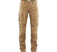 Fjallraven Karla Pro Zip-Off Trousers W Sport Trousers, Mujer, Dark Sand, 48