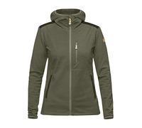 Fjallraven Keb Fleece Hoodie W Sudadera, Mujer, Laurel Green/Deep Forest, 2XS