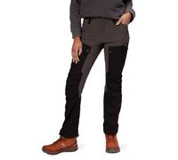 Fjallraven Keb Trousers Curved W Reg Pantalones de Trekking con Corte Curvo con Cintura Alta y Acentuada, Mujer, Multicolor (Black-Stone Grey), 32