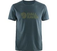 FJALLRAVEN Logo T-Shirt M Camiseta, Hombre, Navy, S