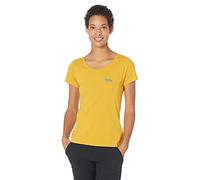 FJALLRAVEN Logo T-Shirt W Camiseta, Mujer, Ochre, L