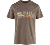 FJALLRAVEN Multicolor Logo T-Shirt M, Suede Brown, Hombre