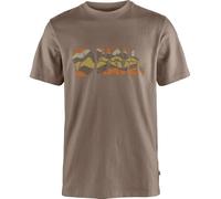 FJALLRAVEN Multicolor Logo T-Shirt M, Suede Brown, Hombre