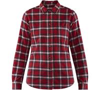 Fjallraven Övik Flannel Shirt W Long Sleeved T-Shirt, Mujer, Deep Red, L