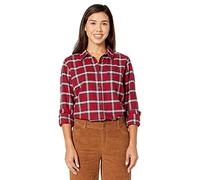 Fjallraven Övik Flannel Shirt W Long Sleeved T-Shirt, Mujer, Deep Red, S