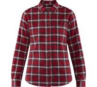 Fjallraven Övik Flannel Shirt W Long Sleeved T-Shirt, Mujer, Deep Red, L