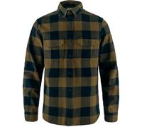 FJALLRAVEN Övik Heavy Flannel Shirt M T, Wood Brown-Dark Navy, XS para Hombre