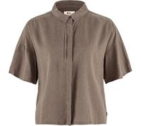 FJALLRAVEN Övik Hemp Camp Shirt SS W T, Suede Brown, XL para Mujer