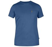 Fjallraven Övik Pocket T-Shirt Camiseta, Hombre, Uncle Blue, XS
