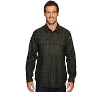 Fjallraven Övik Re-Wool Shirt LS M Long Sleeved T-Shirt, Hombre, Dark Grey-Olive, M