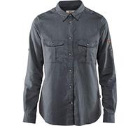 Fjallraven Övik Travel Shirt LS W Camisa de Manga Larga, Mujer, Dusk, XL