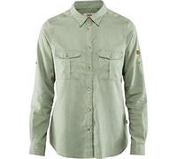 Fjallraven Övik Travel Shirt LS W Camisa de Manga Larga, Mujer, Sage Green, L