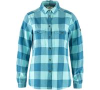 FJALLRAVEN Ovik Heavy Flannel Shirt W - Mujer - Azul - talla S- modelo 2026