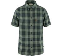 FJALLRAVEN Ovik Travel Shirt Ss M - Hombre - Verde / Negro - talla M- modelo 2026