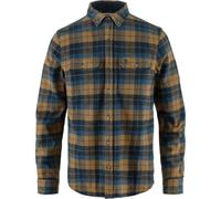 Fjall Raven - Camisas - Singi Heavy Flannel Shirt M Dark Navy Buckwheat Brown - Talla S - Marrón Marrón S