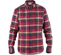 Fjallraven Singi Heavy Flannel Shirt M Long Sleeved T-Shirt, Hombre, Deep Red, S