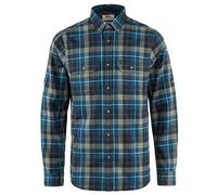 Fjallraven Singi Heavy Flannel Shirt M Long Sleeved T-Shirt, Hombre, Navy, XS