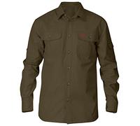 Fjallraven Singi Trekking Shirt LS M Long Sleeved T-Shirt, Hombre, Dark Olive, S