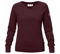 Fjallraven Sörmland V-Neck Sweater W Sweatshirt, Mujer, Dark Garnet, XL