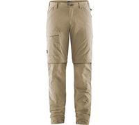 Fjallraven Travellers MT Zip-Off TRS M Sport Trousers, Hombre, Light Beige, 44