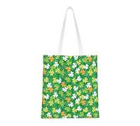 FJAUOQ Bolsas de lona de camuflaje para mujer, bolsas de comestibles reutilizables, bolsas de viaje para el trabajo, viajes, compras, Camo Clover, Talla única, Bolsa de lona y playa