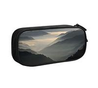 FJAUOQ Caja de lápices Mountain Nature Exploration Pencil Case Compartments Pen Pouch Box Multifunctional Makeup Bag Holder Large Storage Stationery Organizer with Zipper for Office Travel