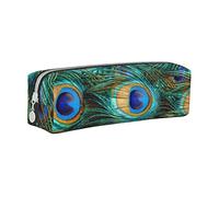 FJAUOQ Caja de lápices Peacock Pencil Case with Zipper Durable Portable Pen Pouch Office Storage Bag Travel Toiletry Holder for Women Men