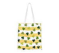 FJAUOQ Clover - Bolsas de lona para mujer, bolsas de comestibles reutilizables, bolsas de viaje para el trabajo, viajes, compras, Trébol1, Talla única, Bolsa de lona y playa