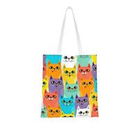 FJAUOQ Clover - Bolsas de lona para mujer, bolsas de comestibles reutilizables, bolsas de viaje para el trabajo, viajes, compras, Cat2, Talla única, Bolsa de lona y playa