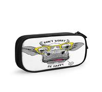 FJAUOQ Estuche para lápices de gran capacidad con temática de música retro, regalo clásico de notas de violín, diseño moderno, simple bolsa de papelería, soporte para escuela, oficina, estudiantes,