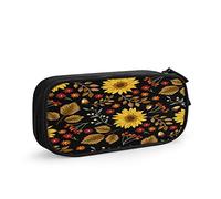 FJAUOQ Estuche para lápices de gran capacidad con temática de música retro, regalo clásico de notas de violín, diseño moderno, simple bolsa de papelería, soporte para escuela, oficina, estudiantes,