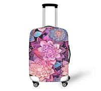 FJAUOQ Funda para equipaje de calavera del Día de los Muertos, tamaño mediano, de elastano, protector de pintura artística de Halloween, resistente al polvo y a los arañazos, se adapta a 45,7 a 81,3